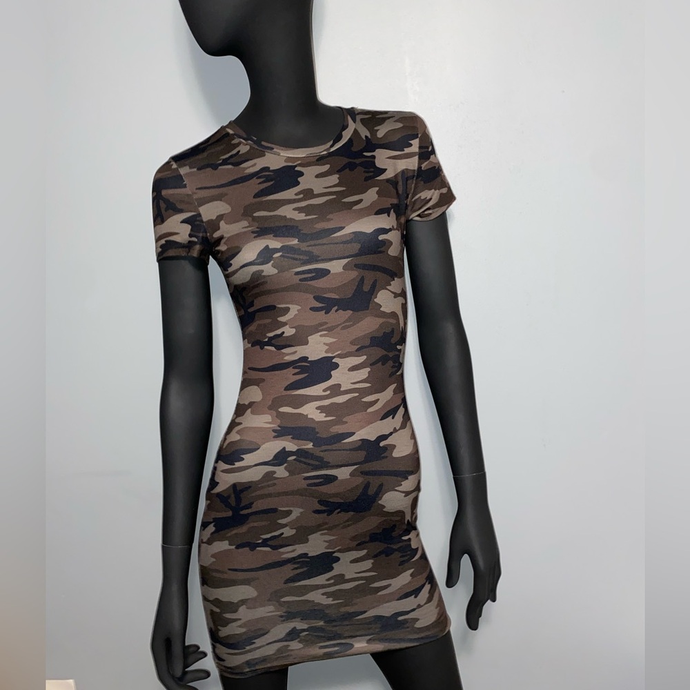 SHEIN Camouflage Mini Dress